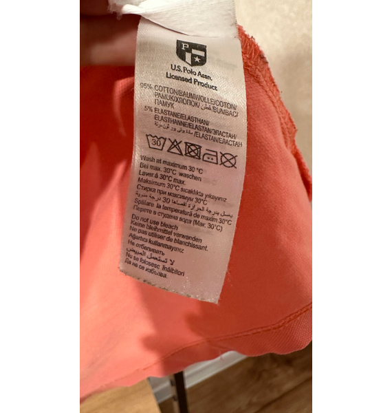Поло • U.S.Polo Assn. • Коралловый