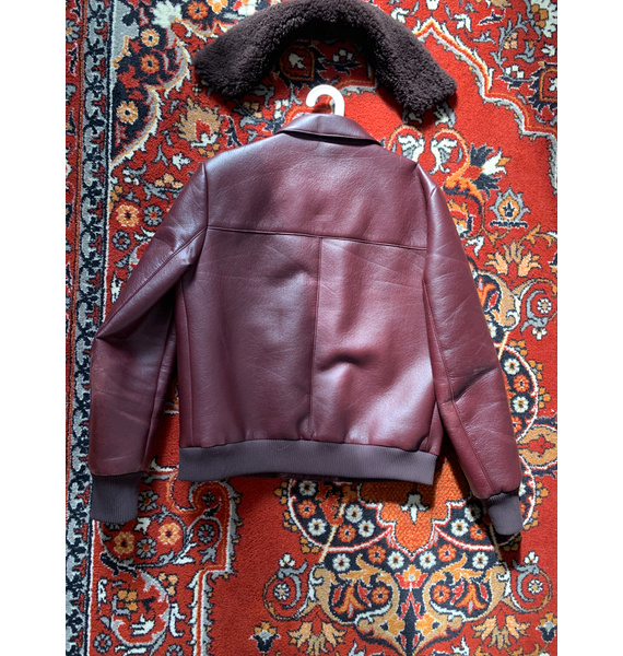 Кожаная куртка • Prada • Коричневый