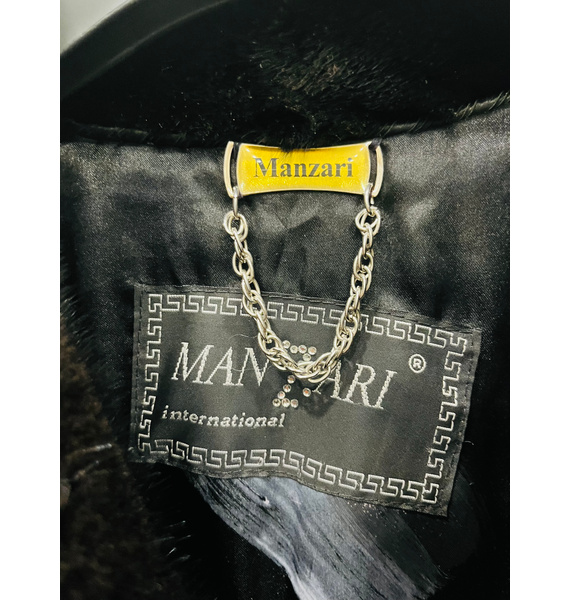 Шуба • MANZARI • Черный