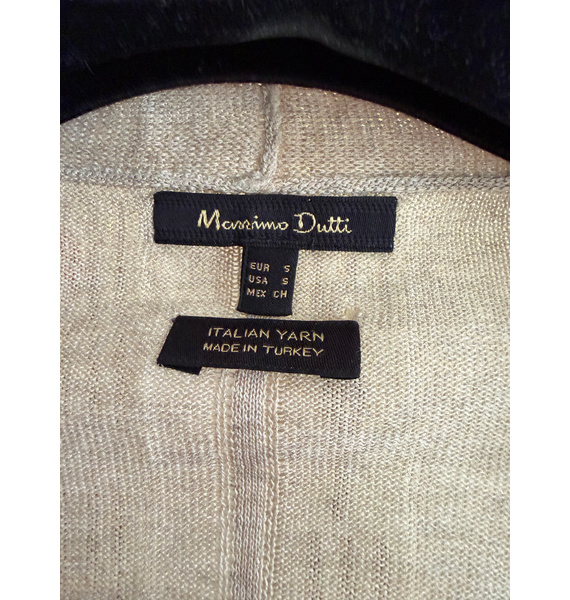 Кардиган • Massimo Dutti • Бежевый