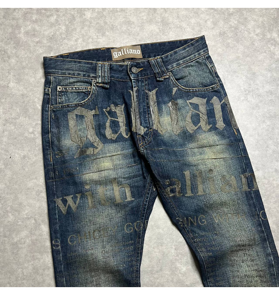 Джинсы • John Galliano • Синий