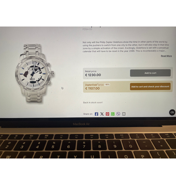 Часы • Philip Zepter • Серебряный