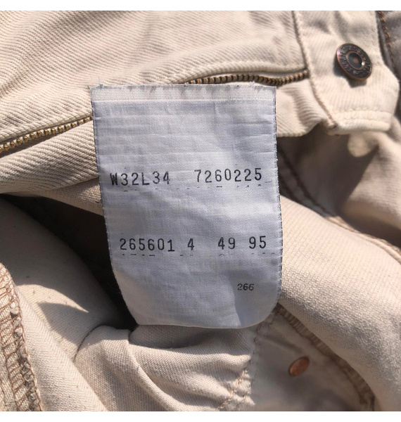 Джинсы • Levi's • Бежевый