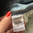 Джинсы • Mugler • Голубой