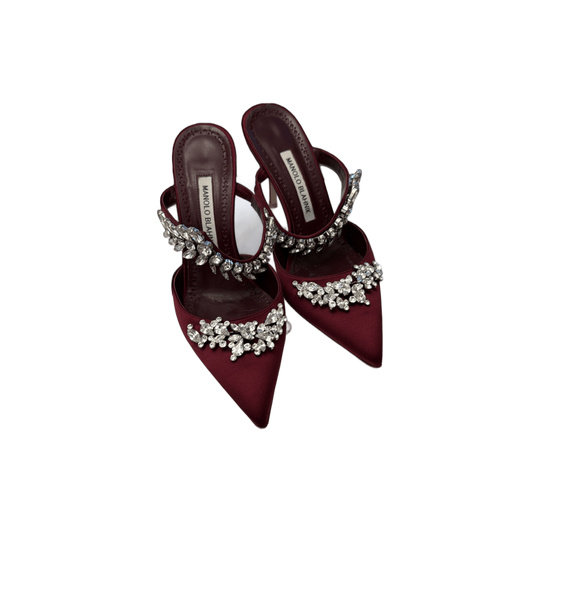 Босоножки • Manolo Blahnik • Бордовый