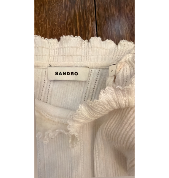 Топ • SANDRO • Белый