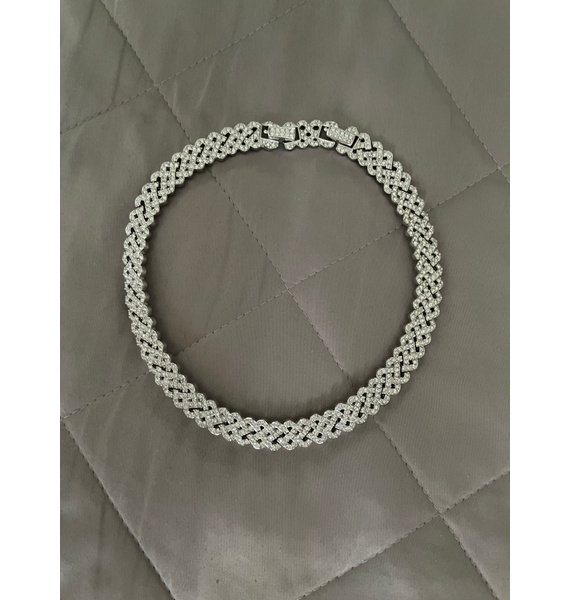 Колье • Swarovski • Серебряный