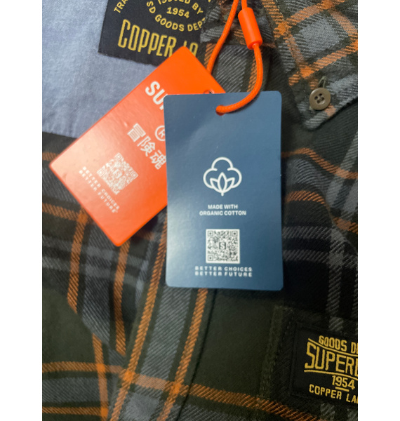 Рубашка • Superdry • Зеленый