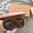 Очки • Miu Miu Eyewear • Коричневый