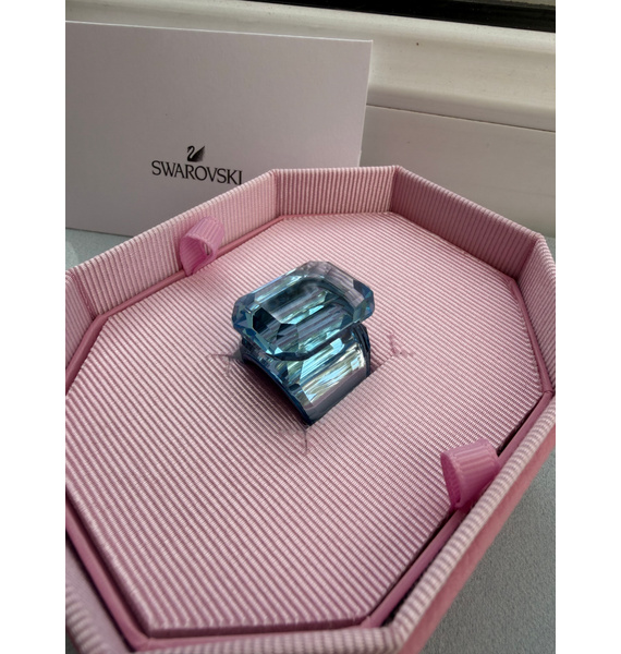 Кольцо • Swarovski • Голубой