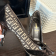 Лодочки • Fendi • Коричневый