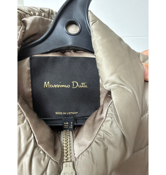 Пуховик • Massimo Dutti • Бежевый