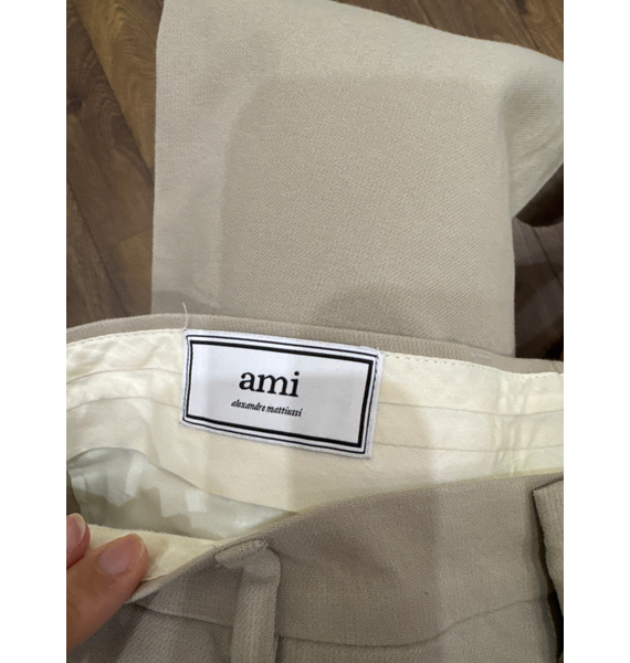 Брюки • AMI Paris • Кремовый