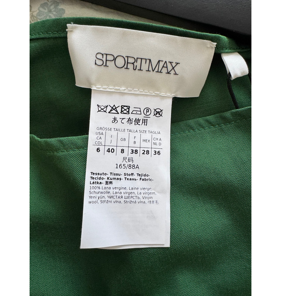 Платье • Sportmax • Зеленый