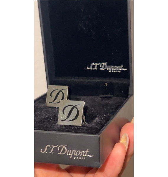 Запонки • S.T. Dupont • Серебряный