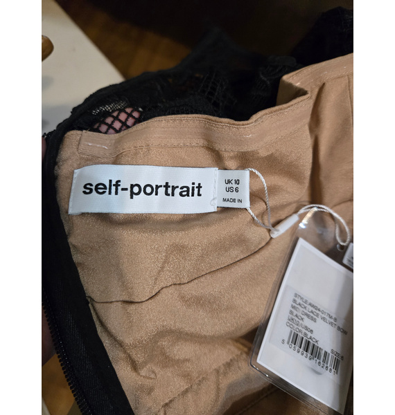 Платье • Self-Portrait • Черный