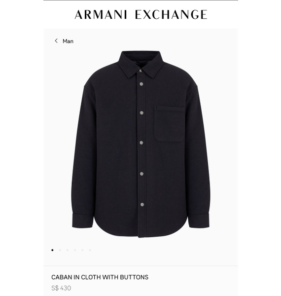 Куртка • Armani Exchange • Темно-синий