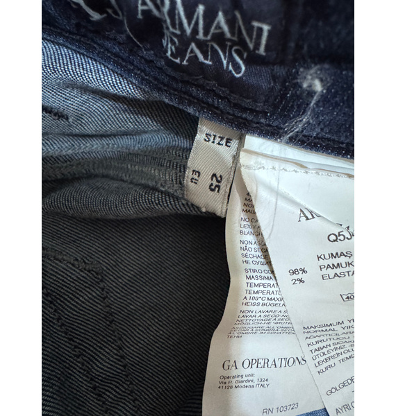 Джинсы • Armani Jeans • Темно-синий