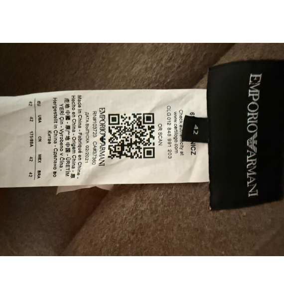 Пальто • Emporio Armani • Кремовый
