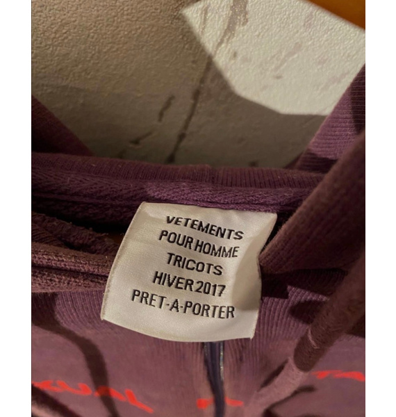 Худи • VETEMENTS • Фиолетовый