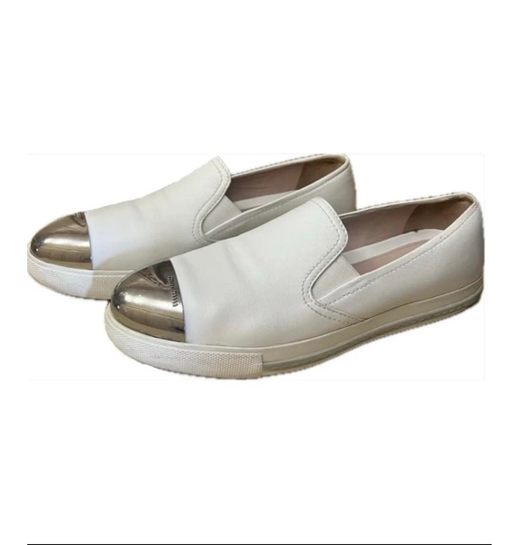 Лоферы • Miu Miu • Белый