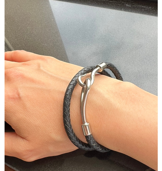 Браслет-чокер • Hermès • Черный