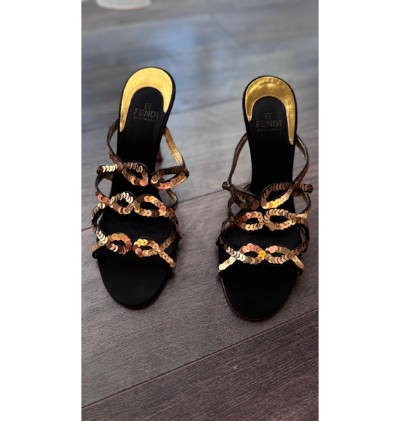 Бoсоножки • Fendi • Черный