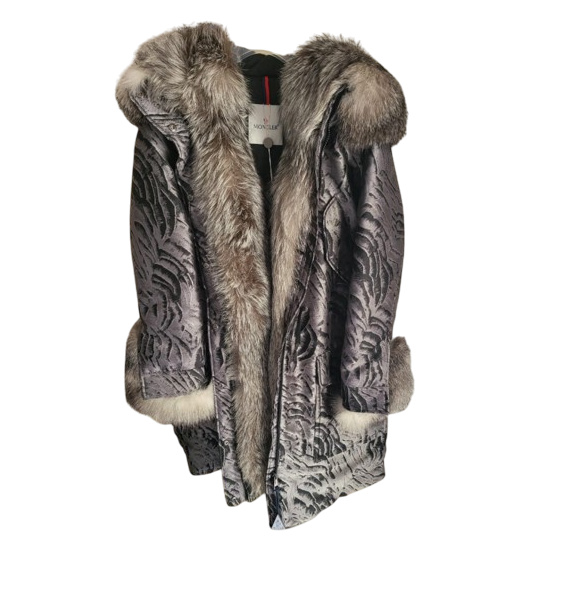 Шуба • Moncler • Серый