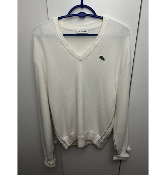 Пуловер • Lacoste • Молочный