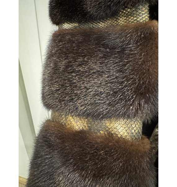 Шуба • JULIEN MACDONALD • Коричневый