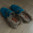 Мюли • Gucci • Бирюзовый
