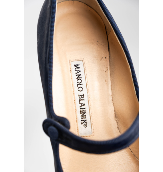 Туфли • Manolo Blahnik • Темно-синий