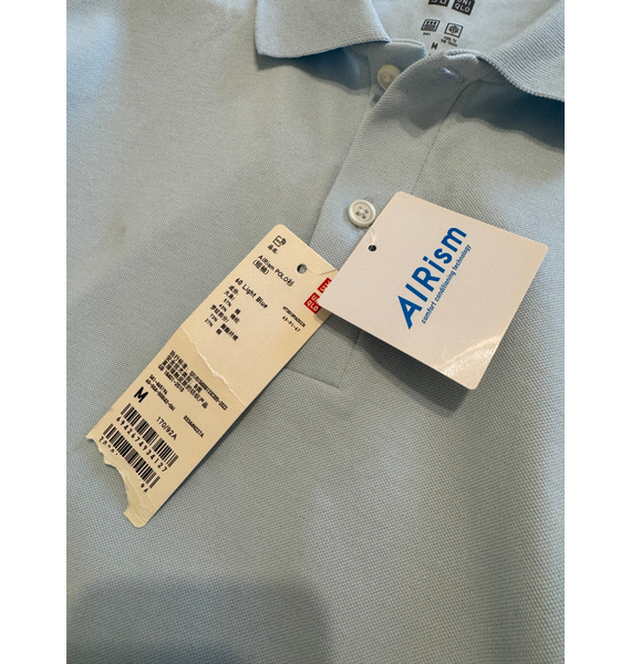 Поло • UNIQLO • Голубой