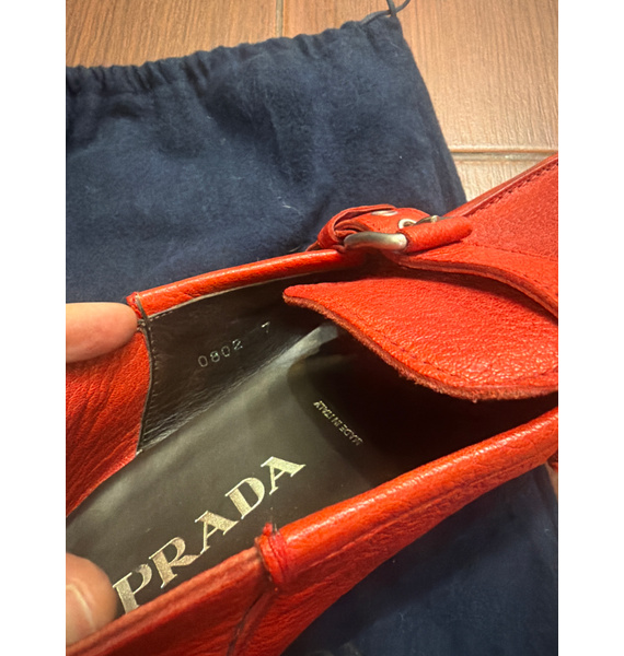 Мокасины • Prada • Красный
