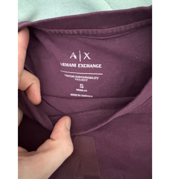 Футболка • Armani Exchange • Бордовый