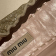 Балетки • Miu Miu • Золотой