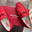 Мокасины • Ferragamo • Красный
