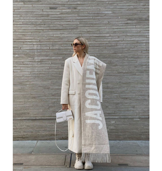 Шарф • Jacquemus • Бежевый