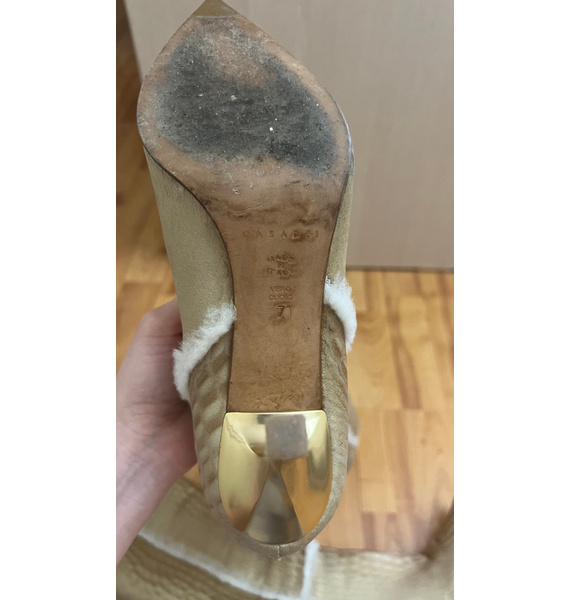 Сапоги • Casadei • Золотой