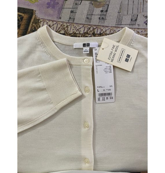 Кардиган • UNIQLO • Молочный