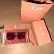 Солнцезащитные очки • Miu Miu Eyewear • Розовый