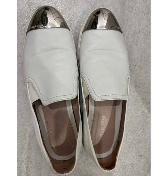 Лоферы • Miu Miu • Белый