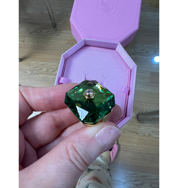 Кольцо • Swarovski • Зеленый