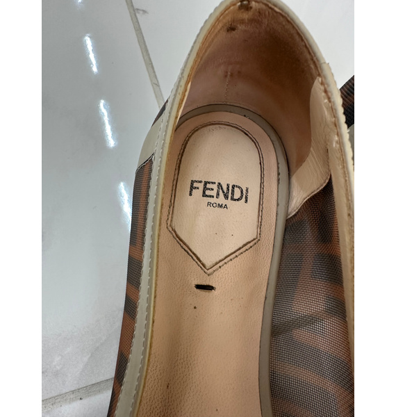 Балетки • Fendi • Горчичный