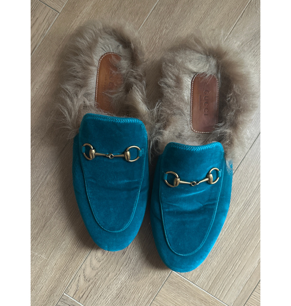 Мюли • Gucci • Бирюзовый