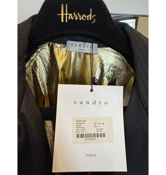 Тренч • SANDRO • Черный