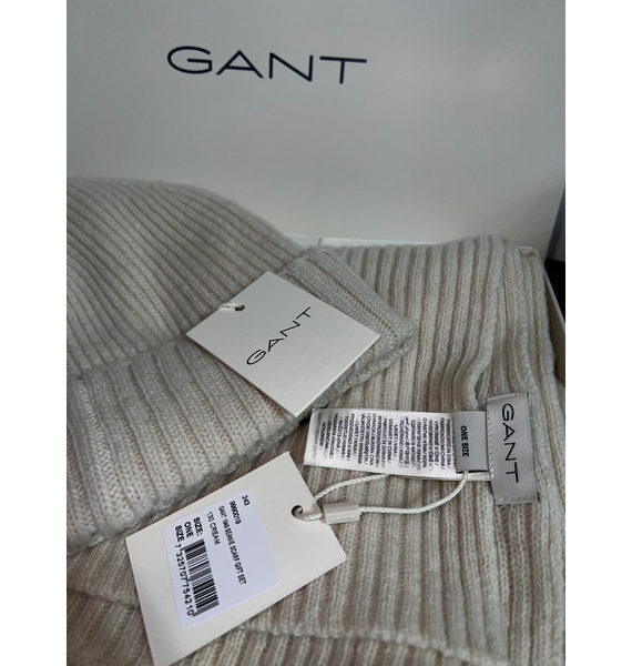 Шапка и шарф • Gant • Бежевый