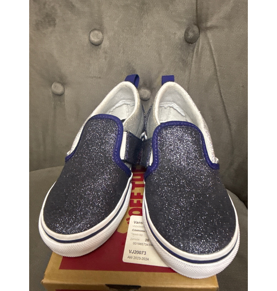 Слипоны • Vans • Темно-синий