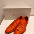 Лоферы • Santoni • Оранжевый