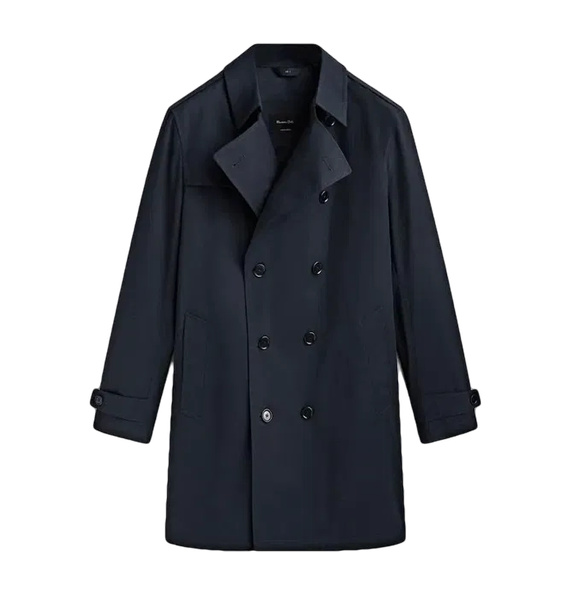 Тренч • Massimo Dutti • Синий